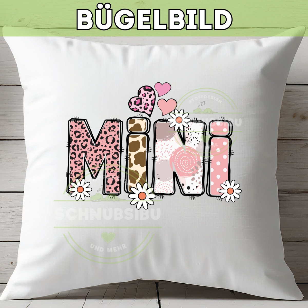 Bügelbild Muttertag - Mama Min